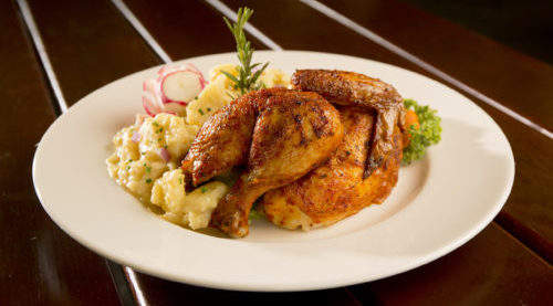 Oktoberfest-style roasted Half Chicken*