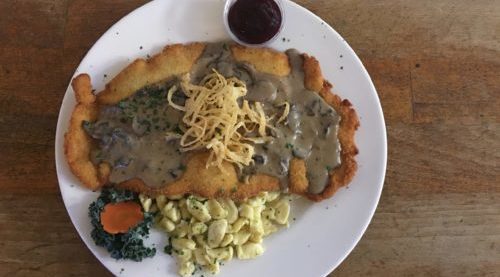 Schnitzel with Mushroom Sauce